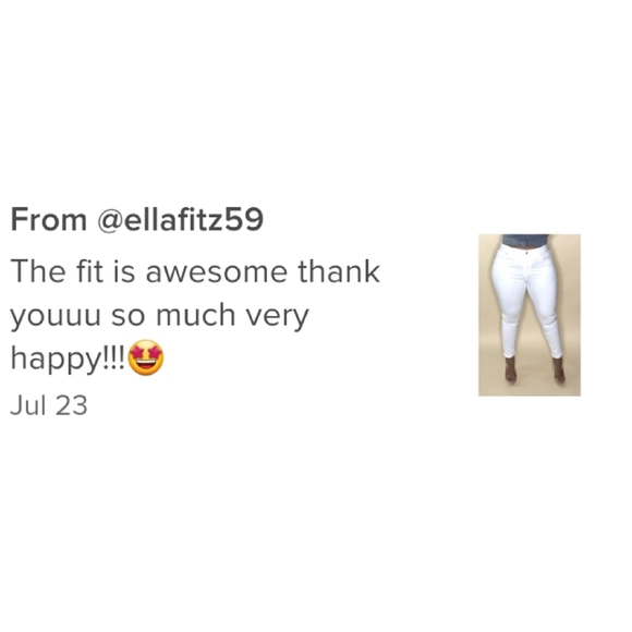 1 LEFT | PLUS SIZE White High-rise Skinny Jeans - Picture 5 of 5